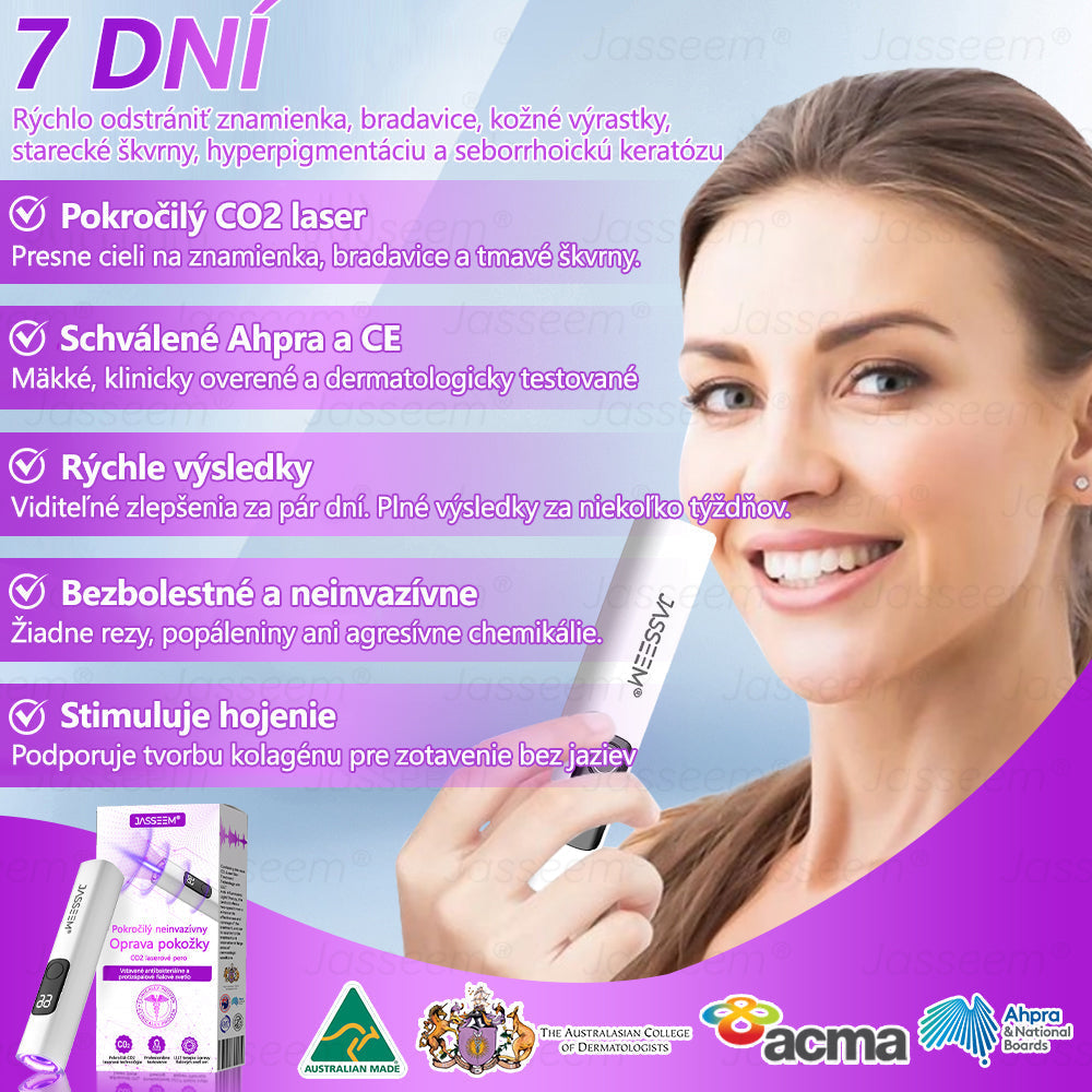 🟢𝐉𝐚𝐬𝐬𝐞𝐞𝐦® Pokročilé neinvazívne CO₂ laserové pero na opravu pokožky 💕 (Jemne odstraňuje bradavice, materské znamienka, starecké škvrny a kožné výrastky – bez bolesti, bez starostí!)