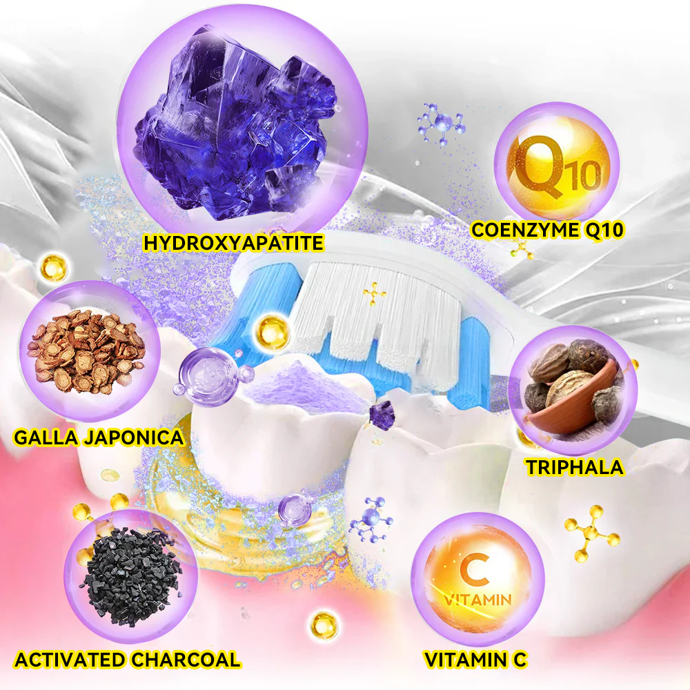 Dormorna® Foghelyreállító Ásványpor 🎄 💎 Ragyogj, mint a gyémánt —— Új mosoly néhány nap alatt!