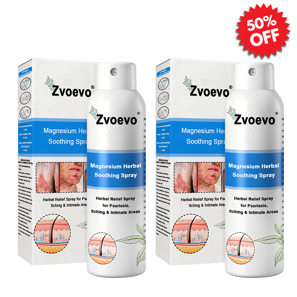 Službena trgovina: Zvoevo® 👾 Magnezijev biljni sprej protiv psorijaze — Odobreno od strane FDA (Ublažava psorijazu i ekcem, poboljšava bakterijske infekcije u području genitalija, liječi rozaceu i hidradenitis suppurativu, te akne i bradavice