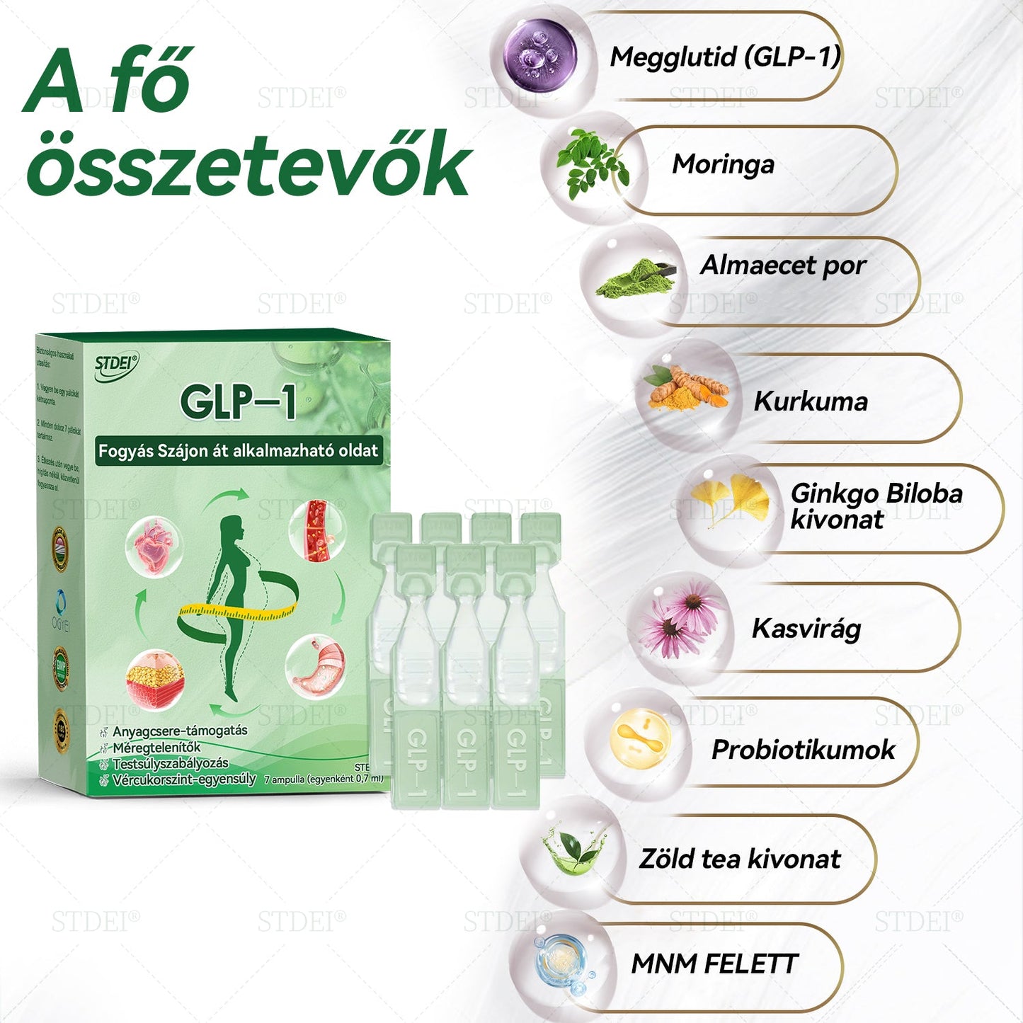 OGYÉI-kompatibilis 🇬🇧𝑆𝑇𝐷𝐸𝐼®𝐺𝐿𝑃-1 👩⚕️𝐹𝑜𝑔𝑦á𝑠 𝑆𝑧á𝑗𝑜𝑛 á𝑡 𝑎𝑙𝑘𝑎𝑙𝑚𝑎𝑧ℎ𝑎𝑡ó 𝑜𝑙𝑑𝑎𝑡Alkalmas elhízás, szív- és érrendszeri betegségek, cukorbetegség, alvási apnoe, ízületi problémák és egyebek esetén ⭐